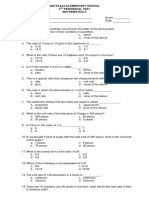 Matataja Elementary School 4 Periodical Test Mathematics 5