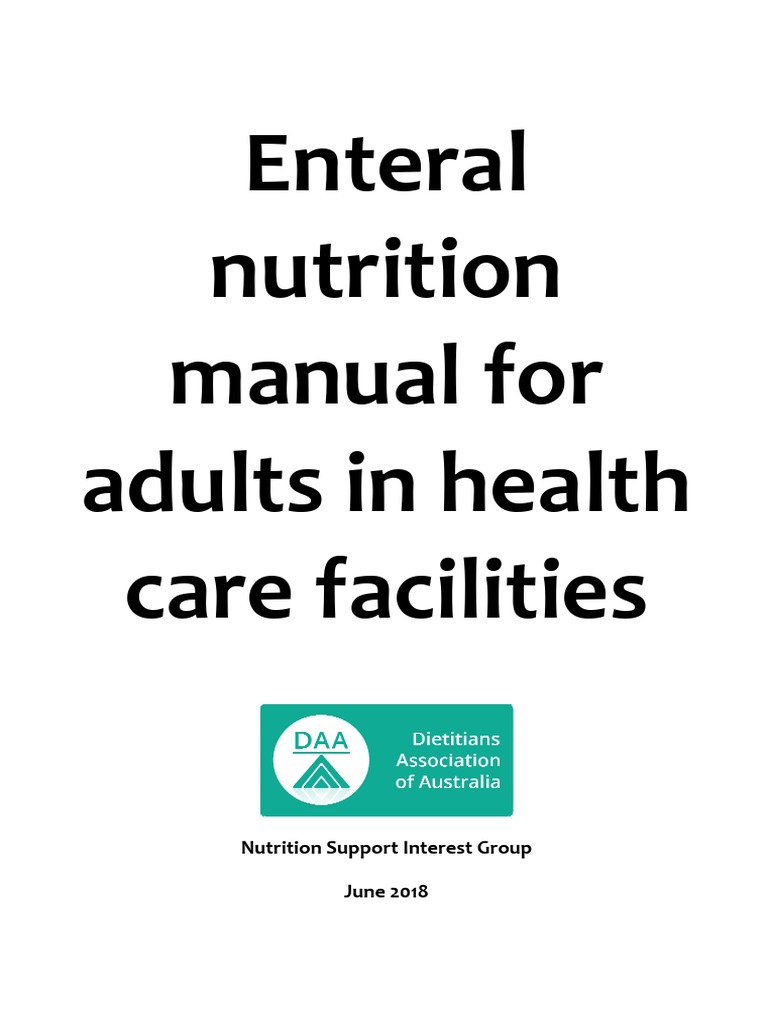 Enteral Nutrition Manual for Adults | PDF | Stomach | Nutrition