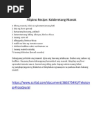 Filipino Recipe: Kalderetang Manok: G-Prosidyural