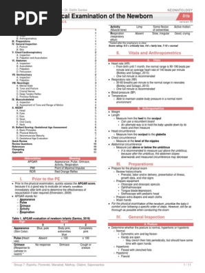 Physical Examination of the Newborn