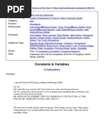 Constants and Variables | PDF | Irony | Nature