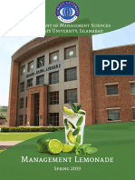 Management Lemonade: Department of Management Sciences Comsats University, Islamabad