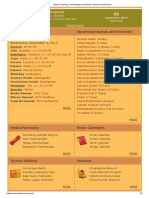 Online Panchang, Panchangam and Hindu Calendar For The World