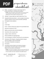 Kat Hurricane Checklist