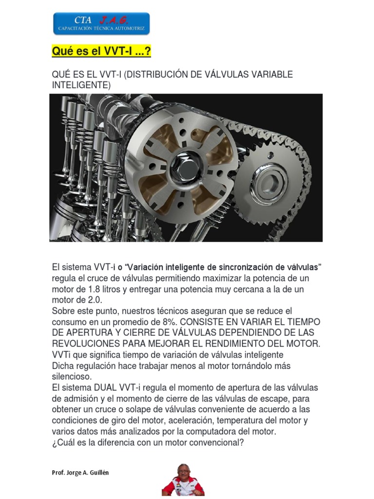 Qué es el VVT-i en motores Toyota | PDF | Solenoide | Vehículos