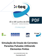 Simulação Do Ensaio de Correntes Parasitas Utilizando Elementos Finitos