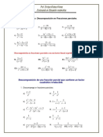 Ejercicios Descomposicin en Fracciones Parciales. U PDF