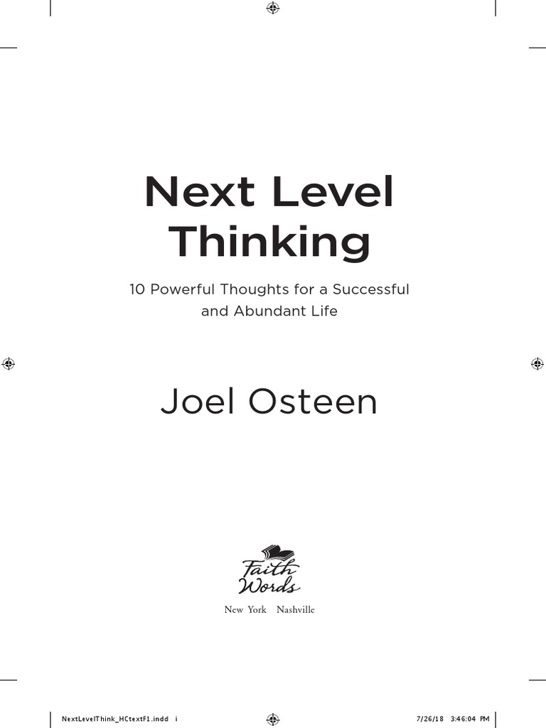 NextLevelThinking Excerpt | PDF | Publishing