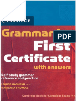 Hashemi Louise Thomas Barbara Grammar For First Certificate