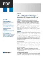 DS 2932 ONTAP System Manager Datasheet