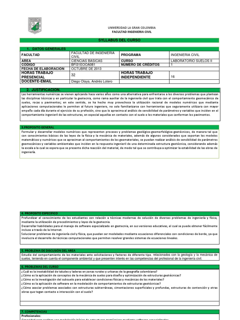 Syllabus Material Ejemplo Ugc Ingenieria Ingenieria Civil