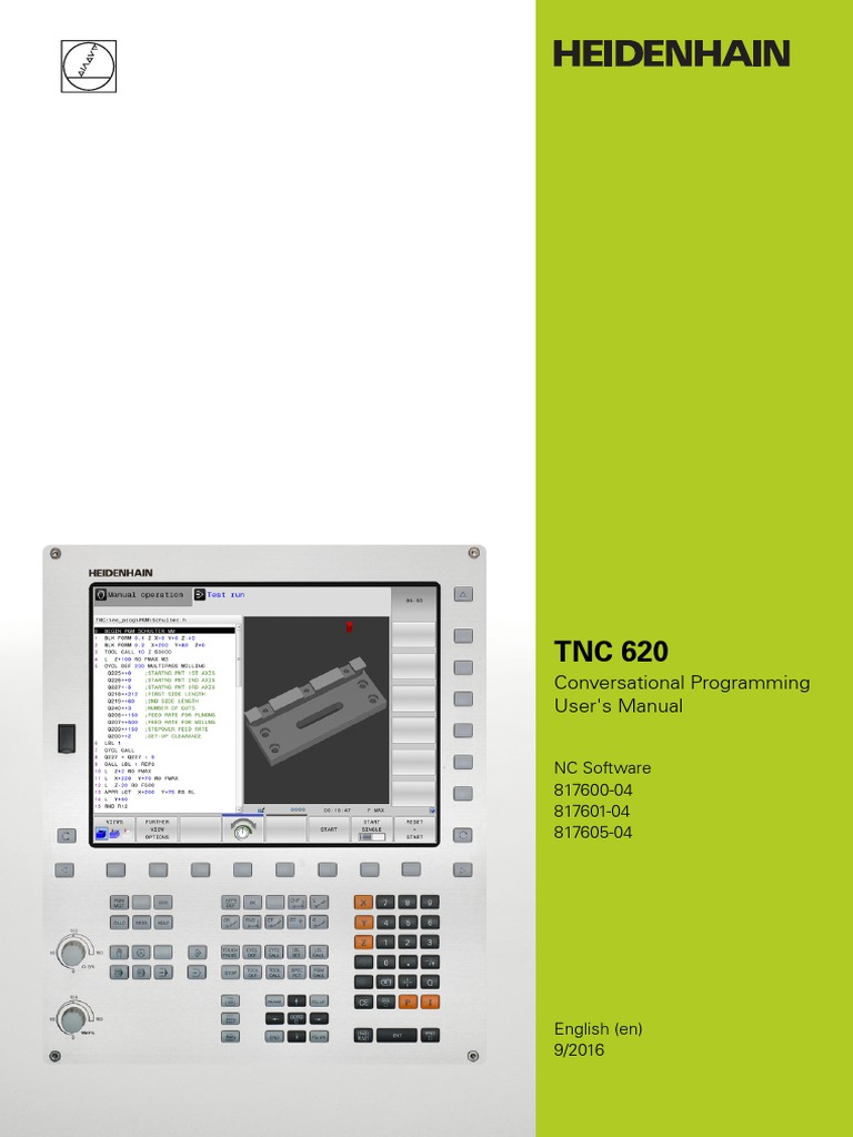 TNC 620 Conversational Programming Manual | PDF | Computer Program ...