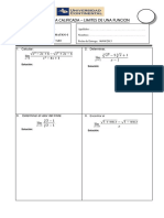 Practica Calificada - Calculo de Limites - Ingenieria - Propuesto (1) (1)