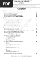 ICSE Class 10 Computer Applications Sample Paper