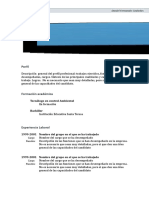 Perfil Daniel Fernando Caviedes Tecnólogo Control Ambiental