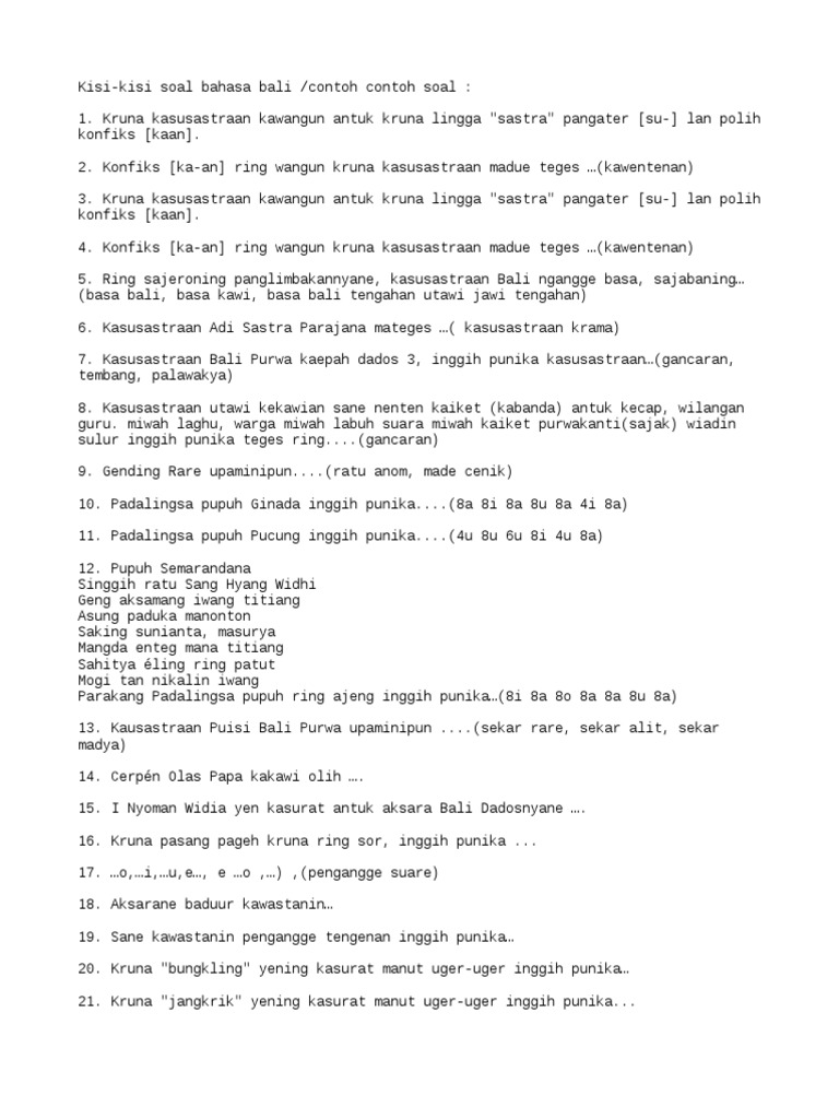 Bahasa Bali Txt