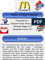 Fast Food Fables Case Study