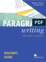 Paragraph Writing Teacher's Guide - From Sentence to Paragraph.pdf