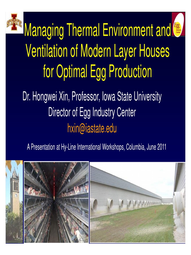 Managing Thermal Environment and Ventilation of Modern Layer Houses For ...