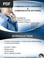 Communication Hardware & Communication Software