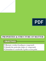 Properties of Matter: Covalent Bonds, Molecular Geometry & Polarity