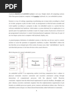 Monitor: Block Diagram of A Typical Embedded System