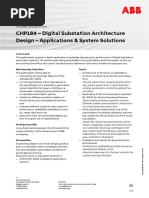 CHP184 - Digital Substation Architecture Design - System Solutions