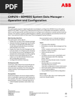 CHP170 - SDM600 System Data Management - Operation & Configuration