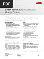 CHP597 – FOX615 Multiservice Platform Advanced Features