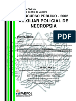 Concurso Público Auxiliar Policial de Necropsia - 2002
