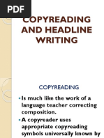 Copyreading and Headline Writing