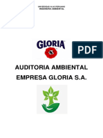 Auditoria Ambiental Empresa Gloria S