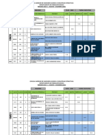 Horarios de Segundo Semestre