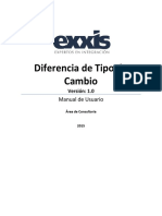 MANUAL DIFERENCIA DE CAMBIO SAP BUSSIONES ONE 9.1