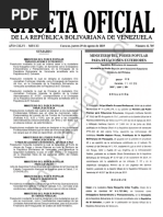 Gaceta Oficial 41705 Sumario