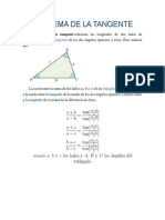 Teorema de La Tangente