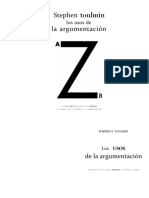 TOULMIN, - S. - Los - Usos - de - La - Argumentación. - Barcelona - Edici Ones - Península, - 2007. PDF