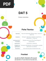Test de Aptitudes Diferenciales DAT 5 | PDF | Inteligencia | Analogía