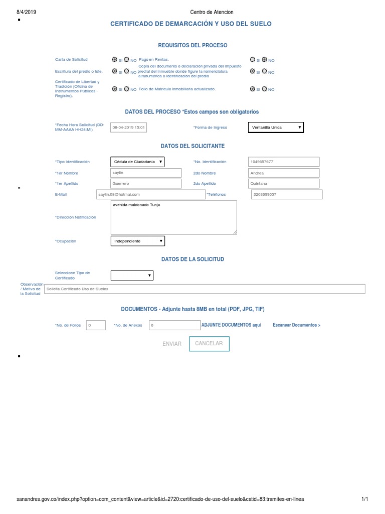 Certificado de Uso Del Suelo | PDF | Business