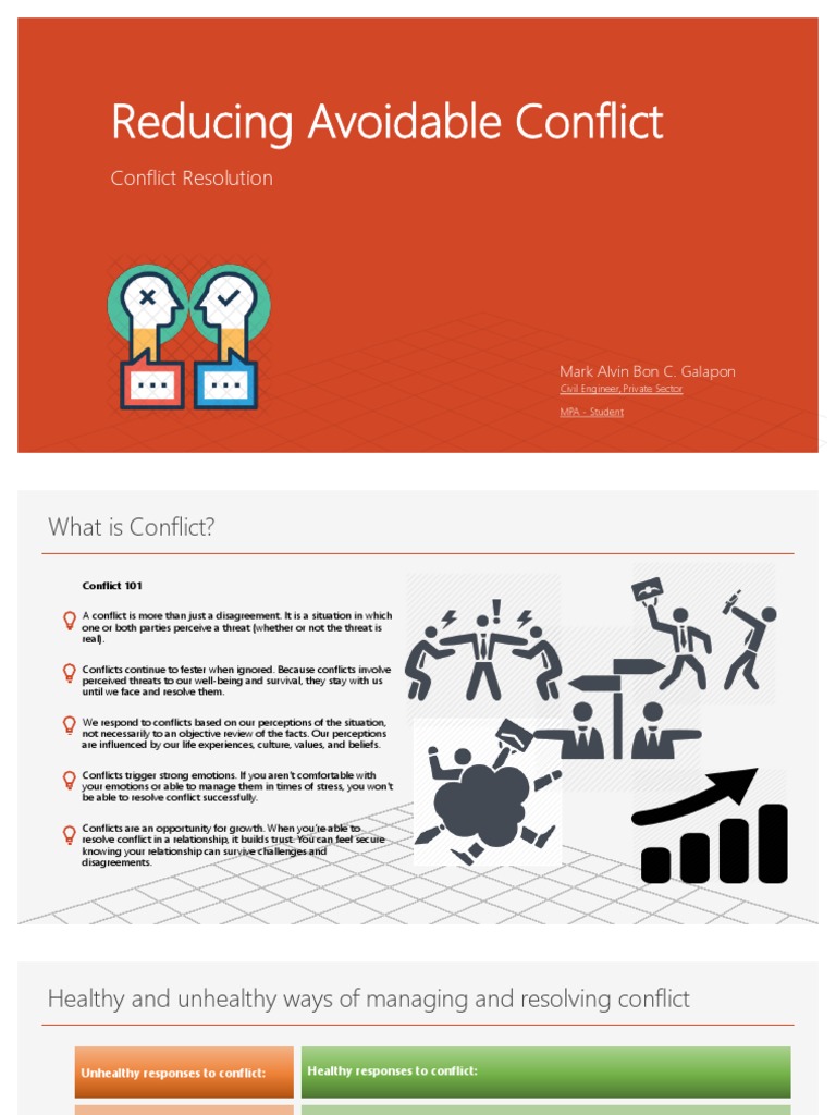 Strategies for Conflict Resolution | PDF | Negotiation | Conflict ...