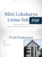 Mini Lokakarya Lintas Sektor: Jakarta, 24 Agustus 2016 Kantor Kecamatan Kebayoran Lama