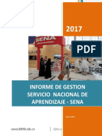 Informe de Gestion Servicio Nacional de Aprendizaje-Sena