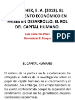 Hanushek, E. A. (2013) - El Crecimiento Económico en Países en Desarrollo - El Rol Del Capital Humano