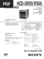 Sony HCD-GRX5 - RX66 PDF