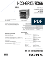 Sony HCD-GRX5 - RX66 PDF