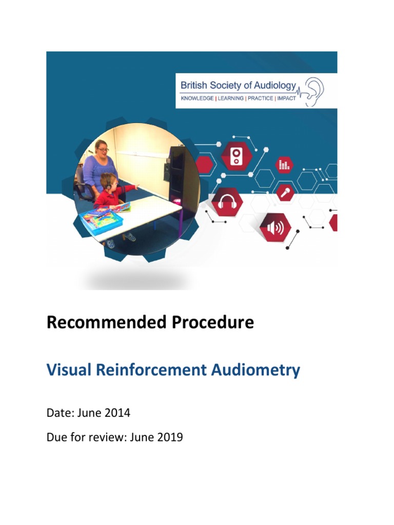 Visual Reinforcement Audiometry 1 PDF Classical Conditioning