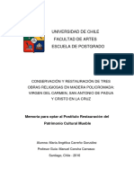 Conservacion y Restauracion de Tres Obras PDF