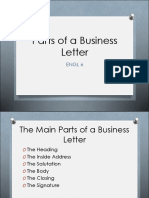 8 Parts of A Business Letter