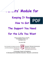Parents' Module For: Keeping It Real: How To Get The Support You Need For The Life You Want