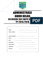 Administrasi Guru Wali Kelas SD MI Lengk